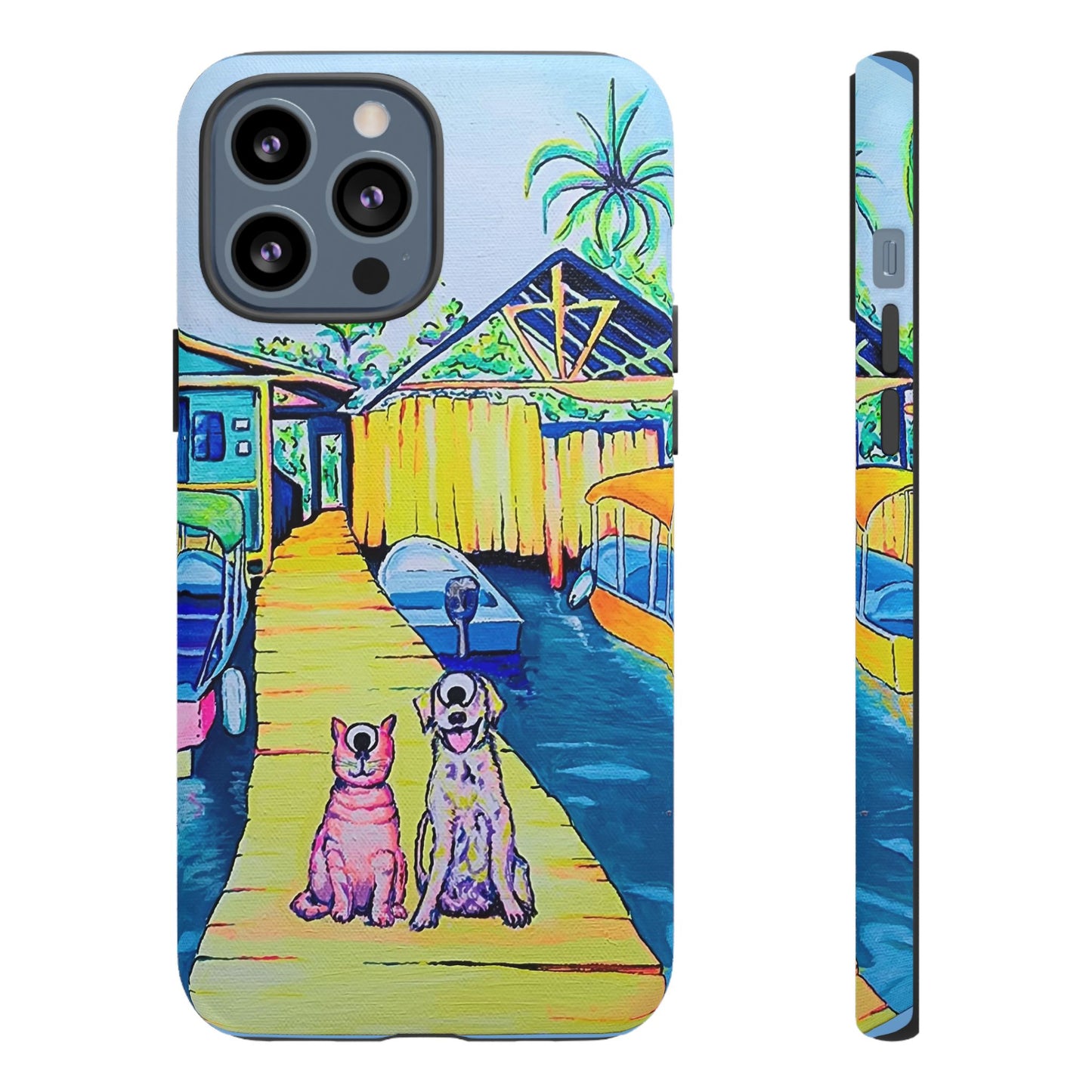 Cyclops Cat and Dog in Bocas Tough Phone Case