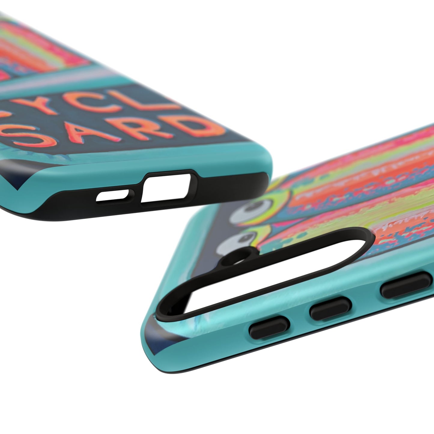 Neon Sardines Tough Phone Case