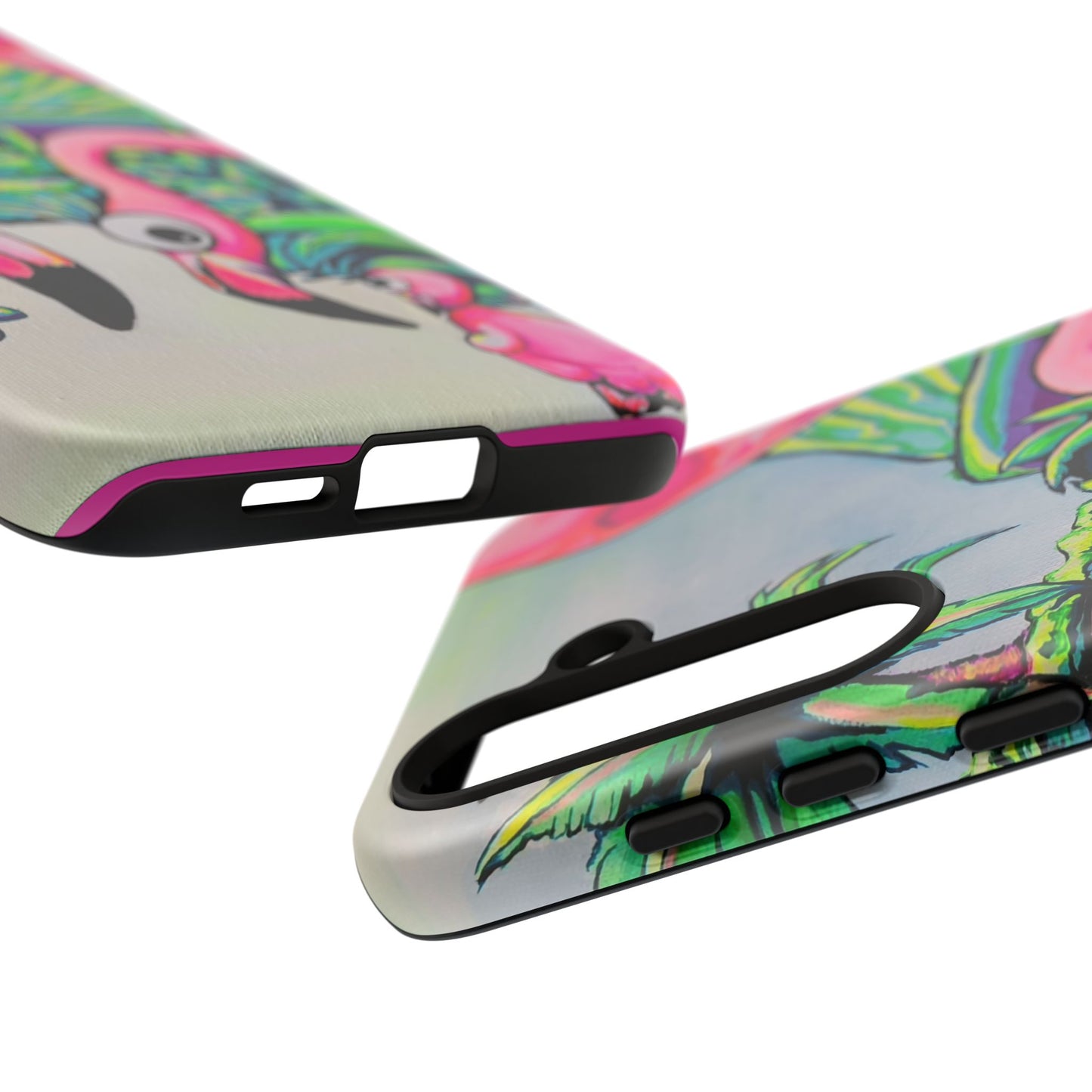 Cyclops Flamingo Family Tough Phone Case