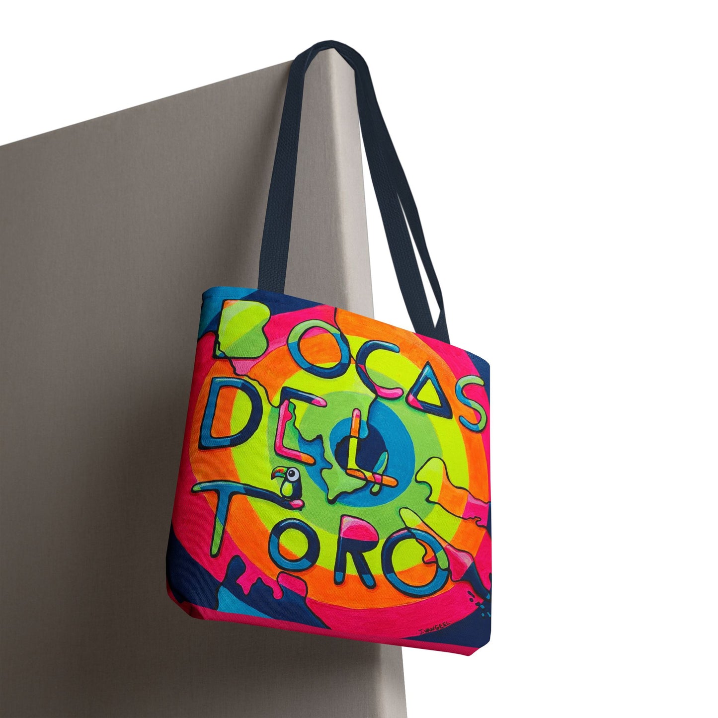 Premium Bocas Del Toro Islands Tote Bag, Original Artist Design, Reusable Shopping Tote,  Eco-Friendly