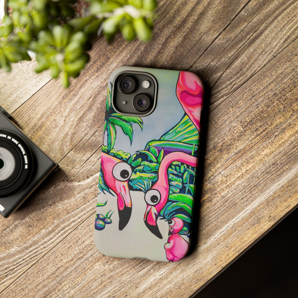 Cyclops Flamingo Family Tough Phone Case