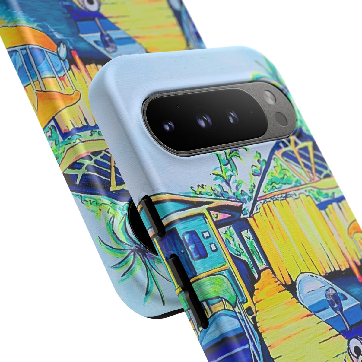 Cyclops Cat and Dog in Bocas Tough Phone Case