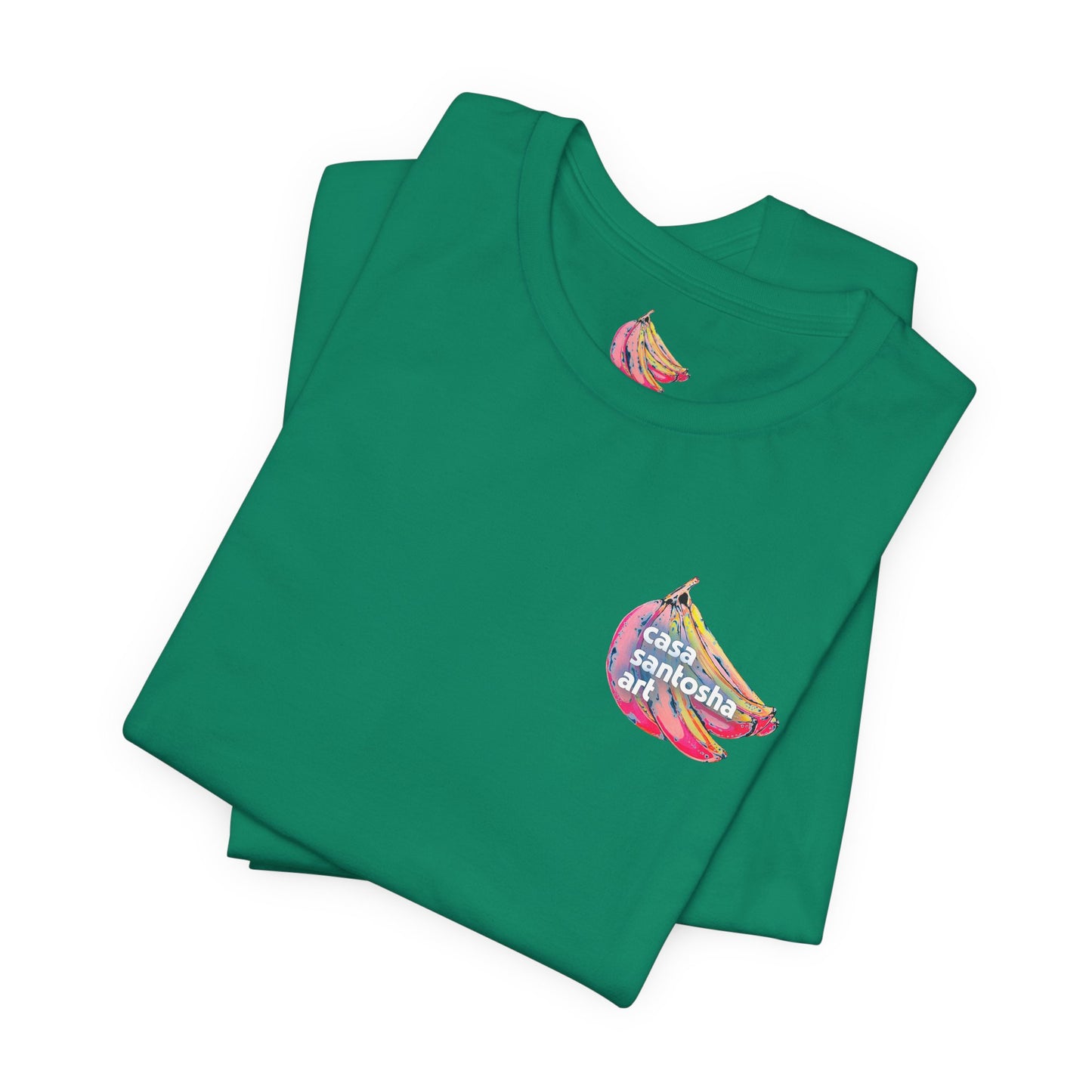 T-shirt unisexe néon à motif poisson frit