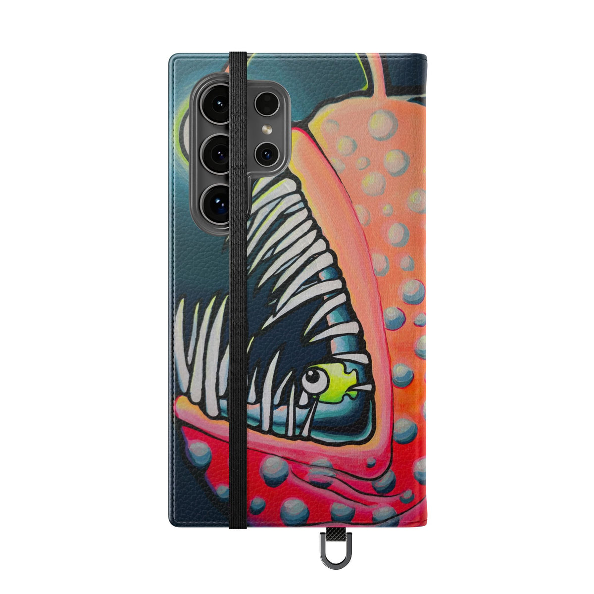 Cyclops Anglerfish Flip Phone Case – Wallet Cover with Card Slots
