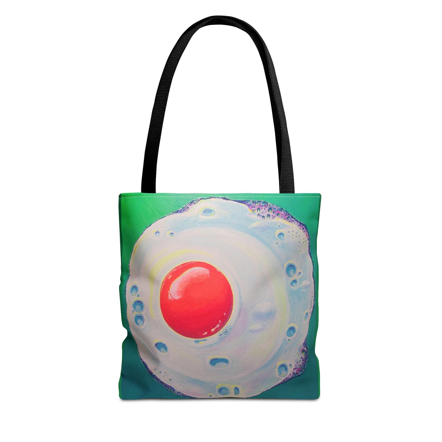 Premium Neon Fried Egg Tote Bag, Original Artist Design, Reusable Shopping Tote,  Eco-Friendly
