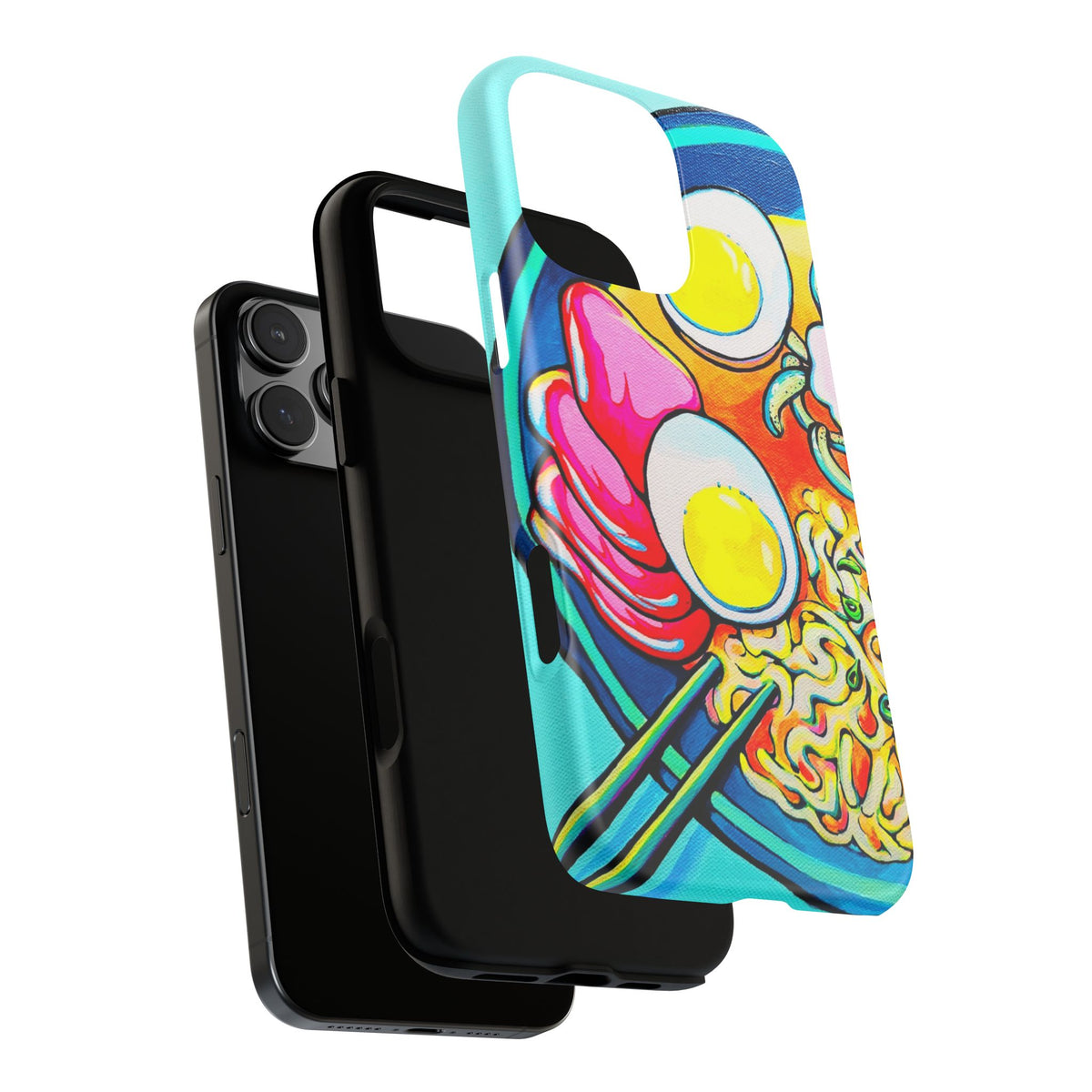 Coque de téléphone résistante Neon Ramen