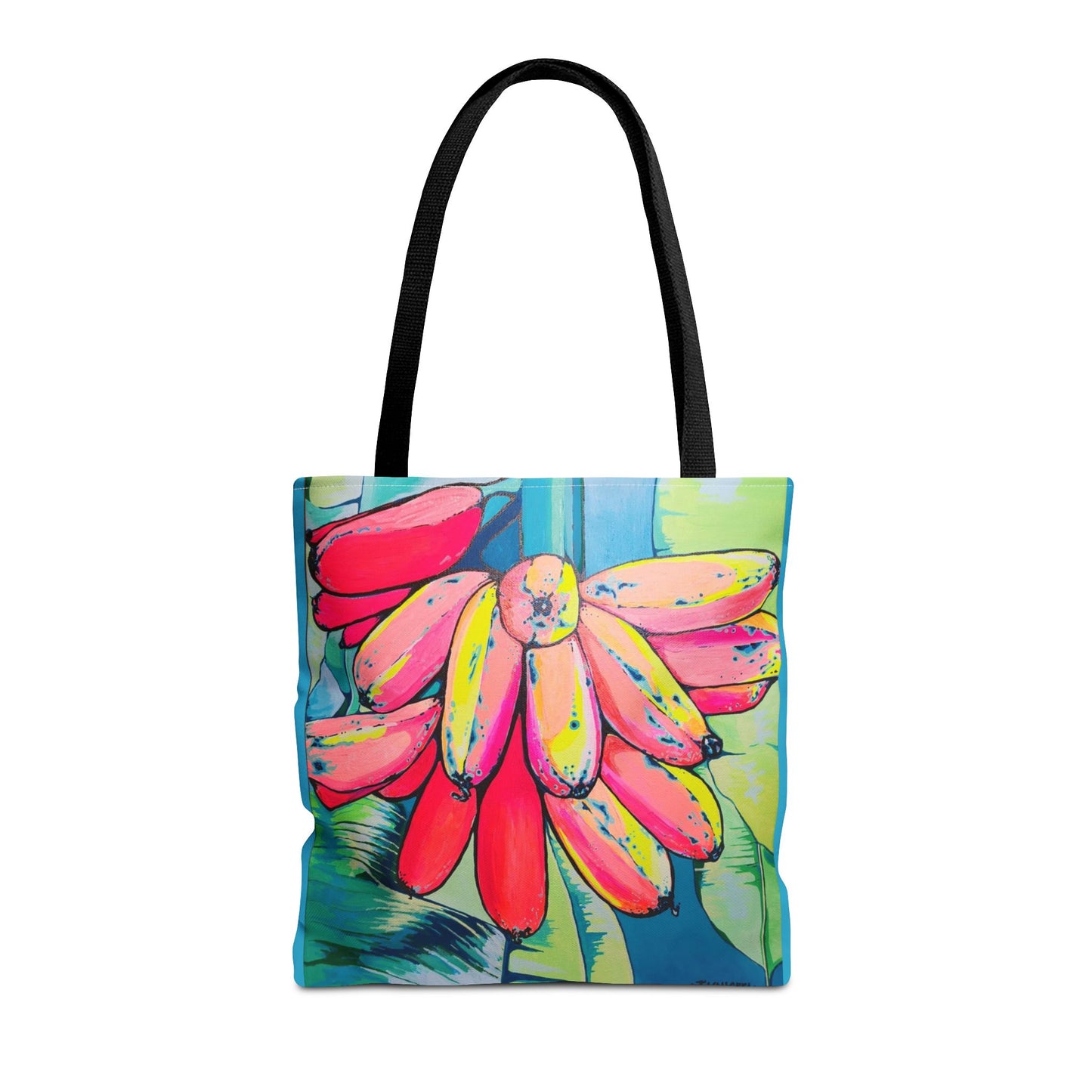 Premium Neon Primitivo Bananas Tote Bag, Original Artist Design, Reusable Shopping Tote, Eco-Friendly