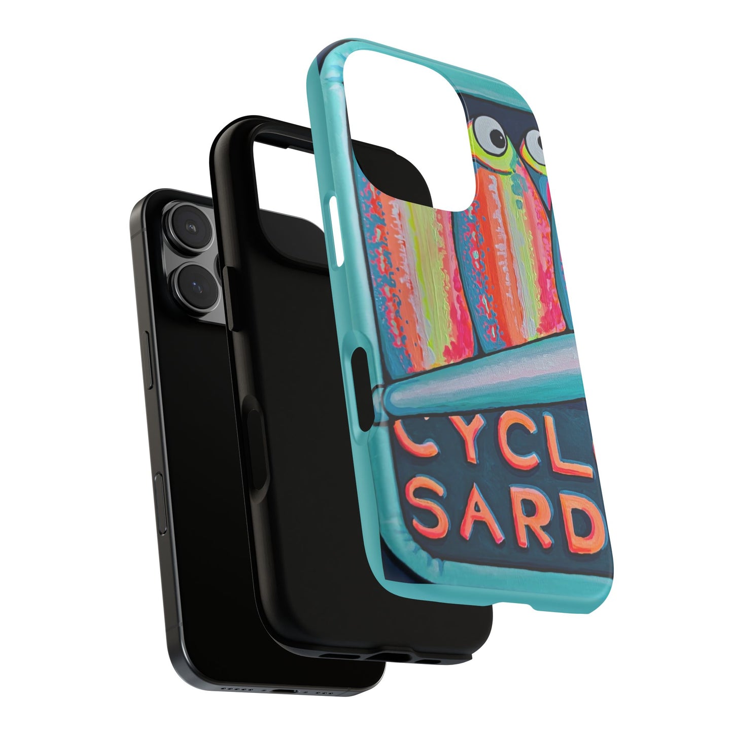 Neon Sardines Tough Phone Case