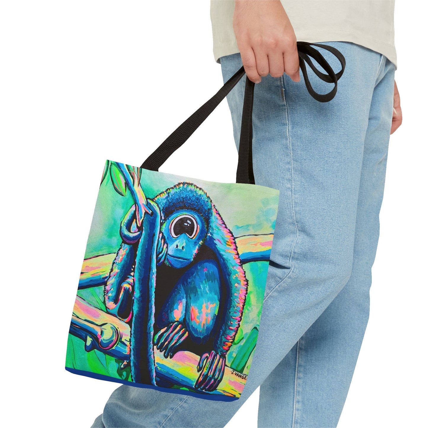 Premium Cyclops Monkey Tote Bag, Original Artist Design, Reusable Shopping Tote, Eco-Friendly
