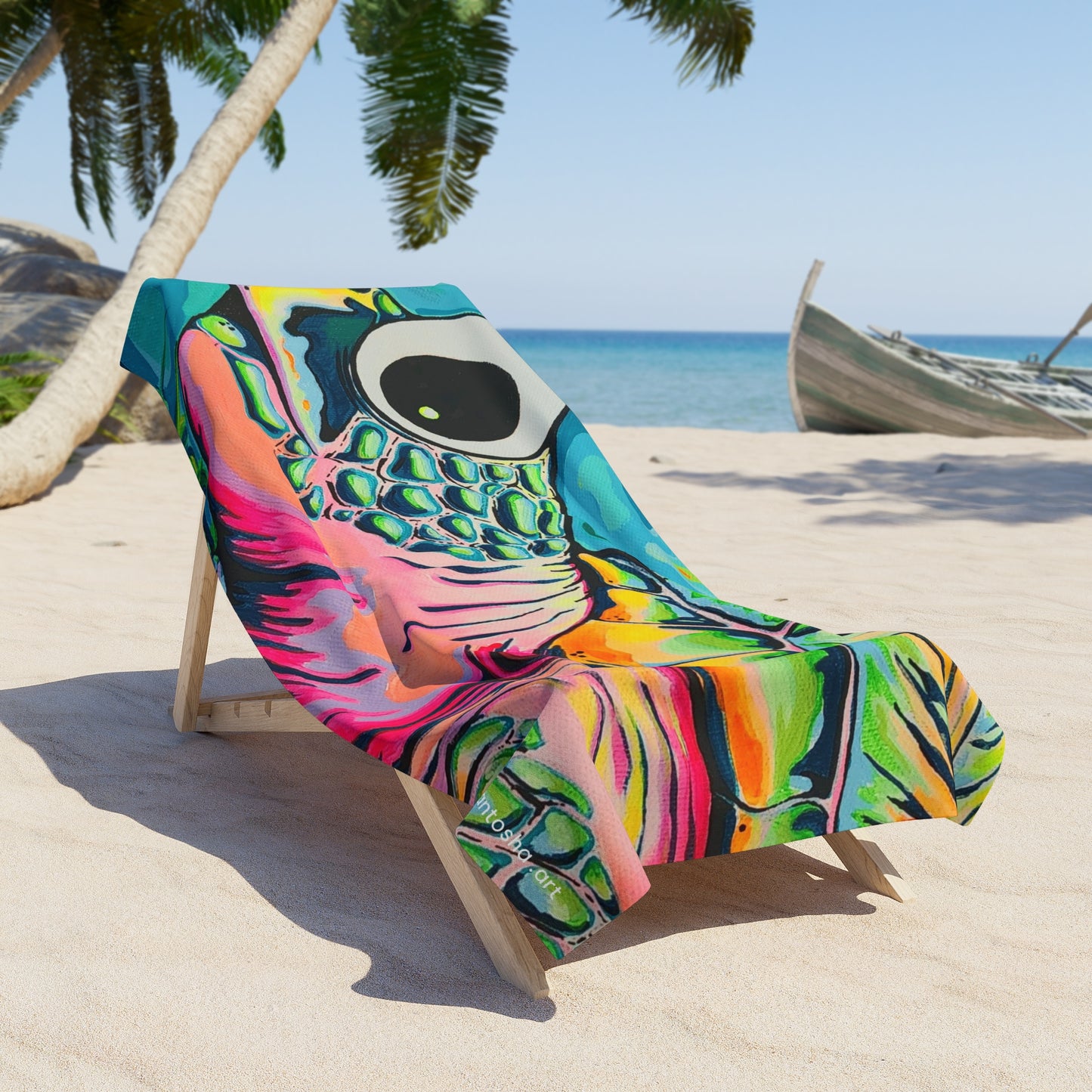 Serviette de plage Cyclops Turtle pour les plaisirs de l'été et l'essentiel des vacances