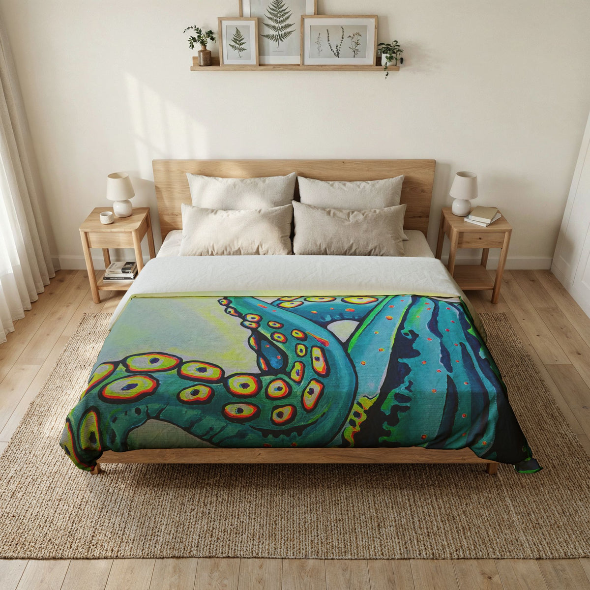 Cyclops Octopus Duvet Cover