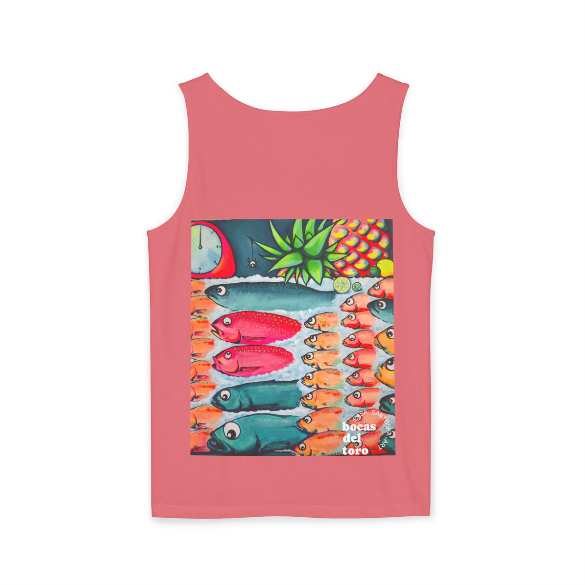 Unisex Neon Cabo Fish Market Tank Top