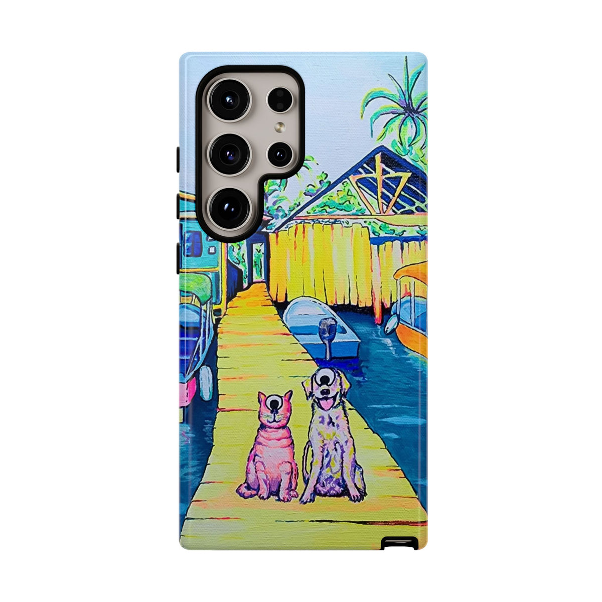 Cyclops Cat and Dog in Bocas Tough Phone Case