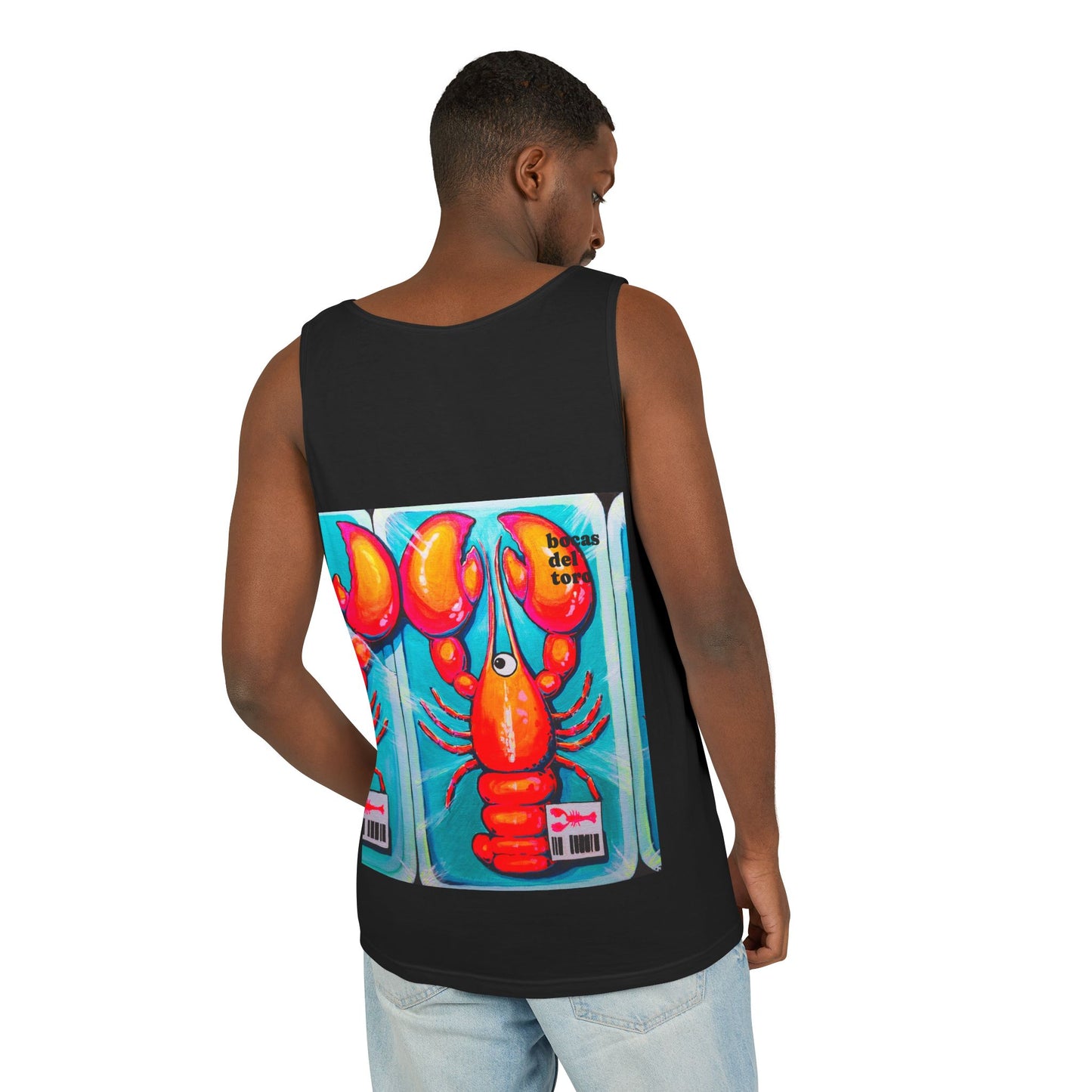 Unisex Fresh Neon Lobster Tank Top - Perfect for Summer Vibes