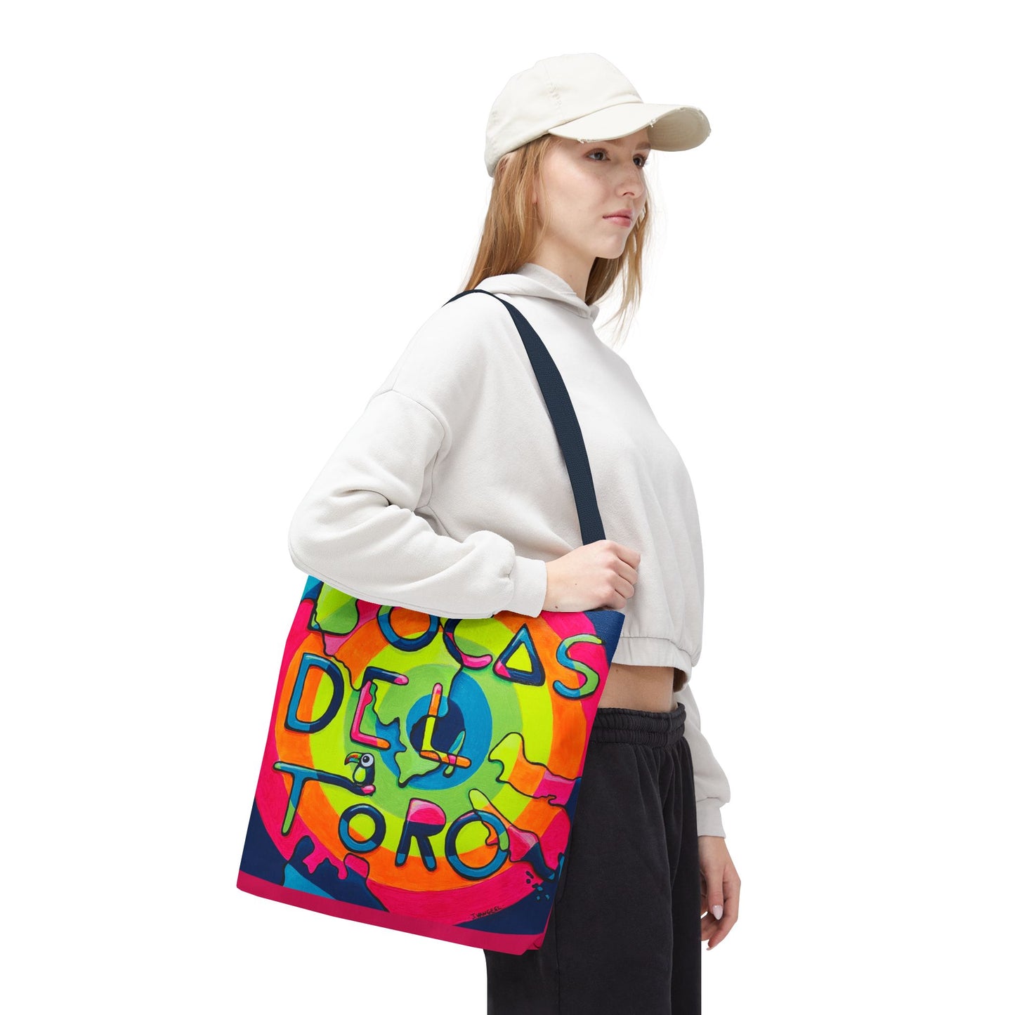 Premium Bocas Del Toro Islands Tote Bag, Original Artist Design, Reusable Shopping Tote,  Eco-Friendly