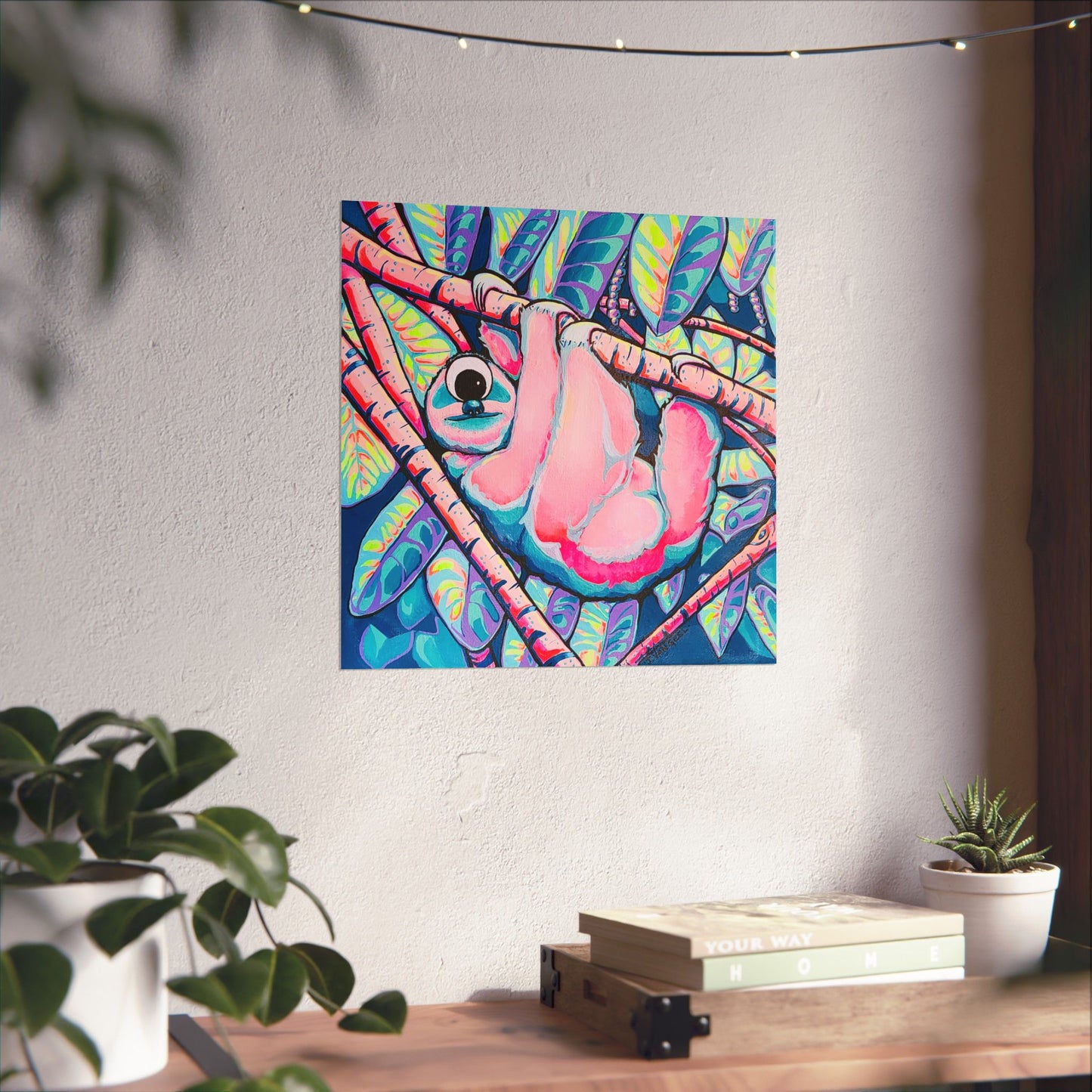 Cyclops Sloth Giclée Art Poster