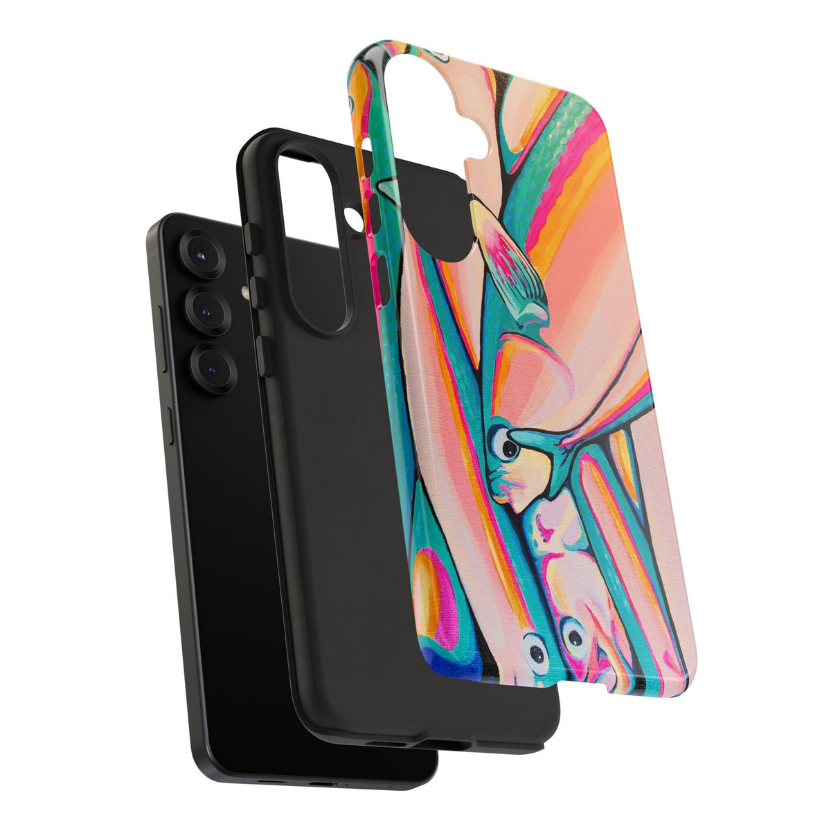 Neon Fish Tough Phone Case