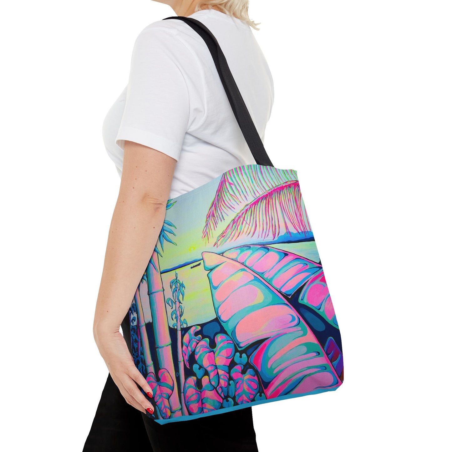Premium Serenity Bocas Tote Bag, Original Artist Design, Reusable Shopping Tote, Eco-Friendly