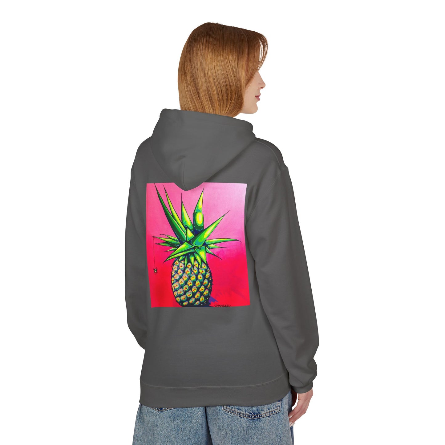 Unisex Neon Pineapple Soft Hoodie