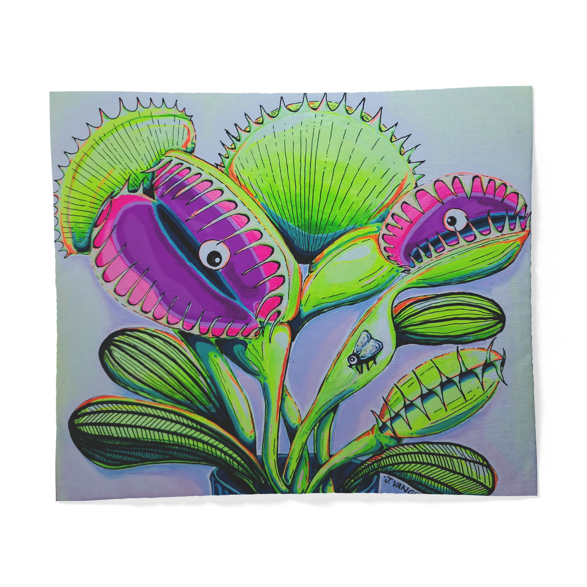 Cyclops Venus Fly Trap Duvet Cover