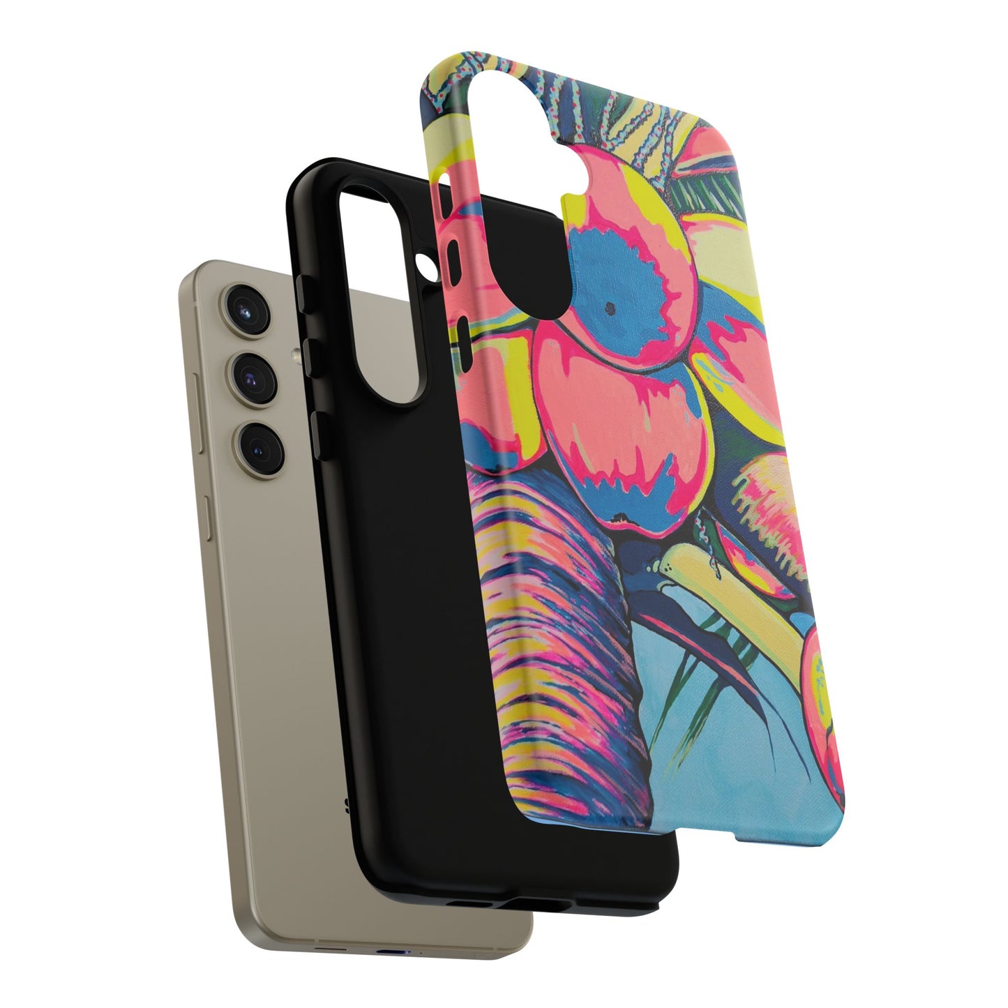 Neon Coconuts Tough Phone Case