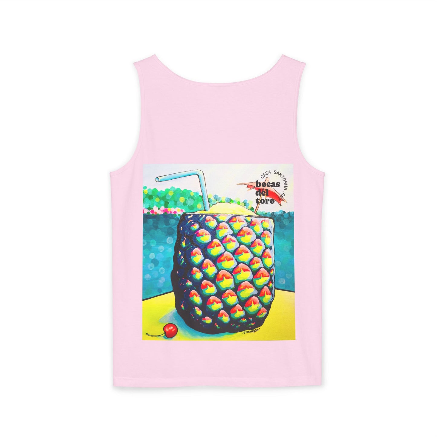 Unisex Neon Piña Colada Tank Top - Perfect for Summer Vibes