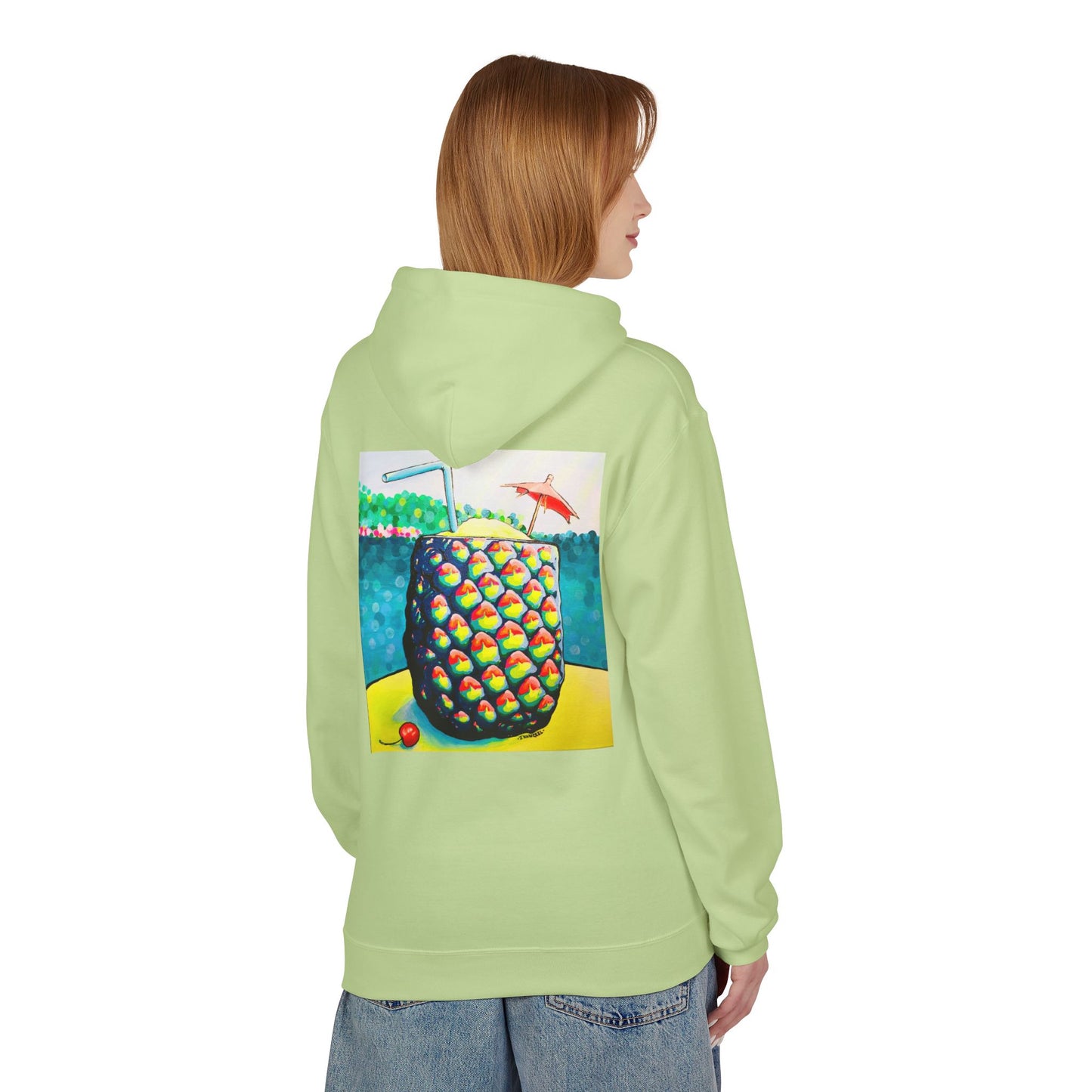 Unisex Neon Piña Colada Soft Hoodie