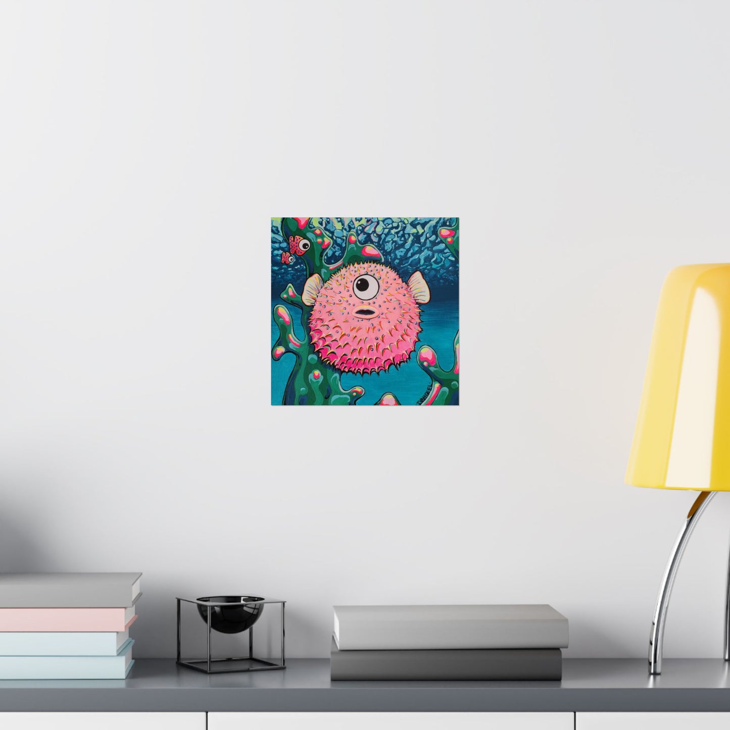 Cyclops Pufferfish Giclée Art Poster