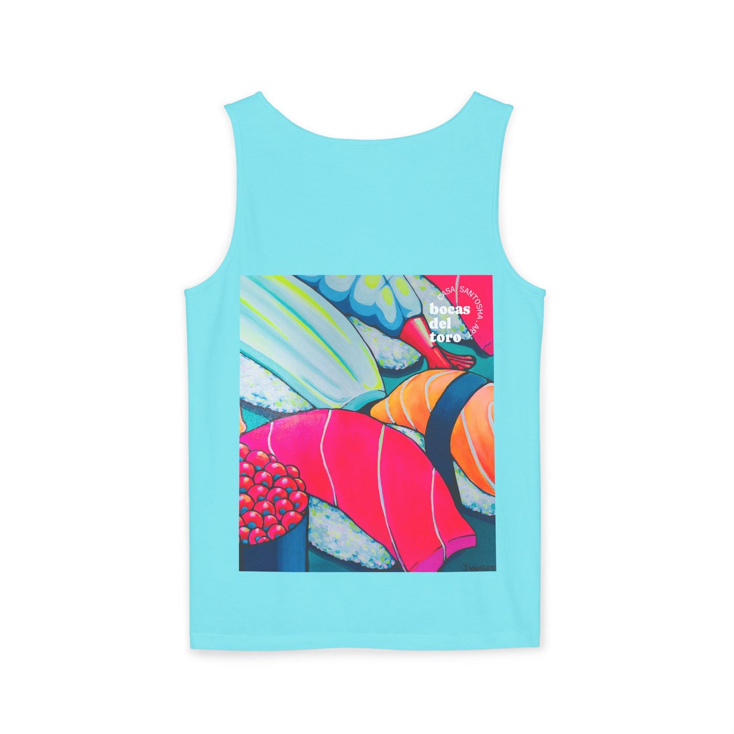 Unisex Neon Sushi Tank Top - Perfect for Summer Vibes