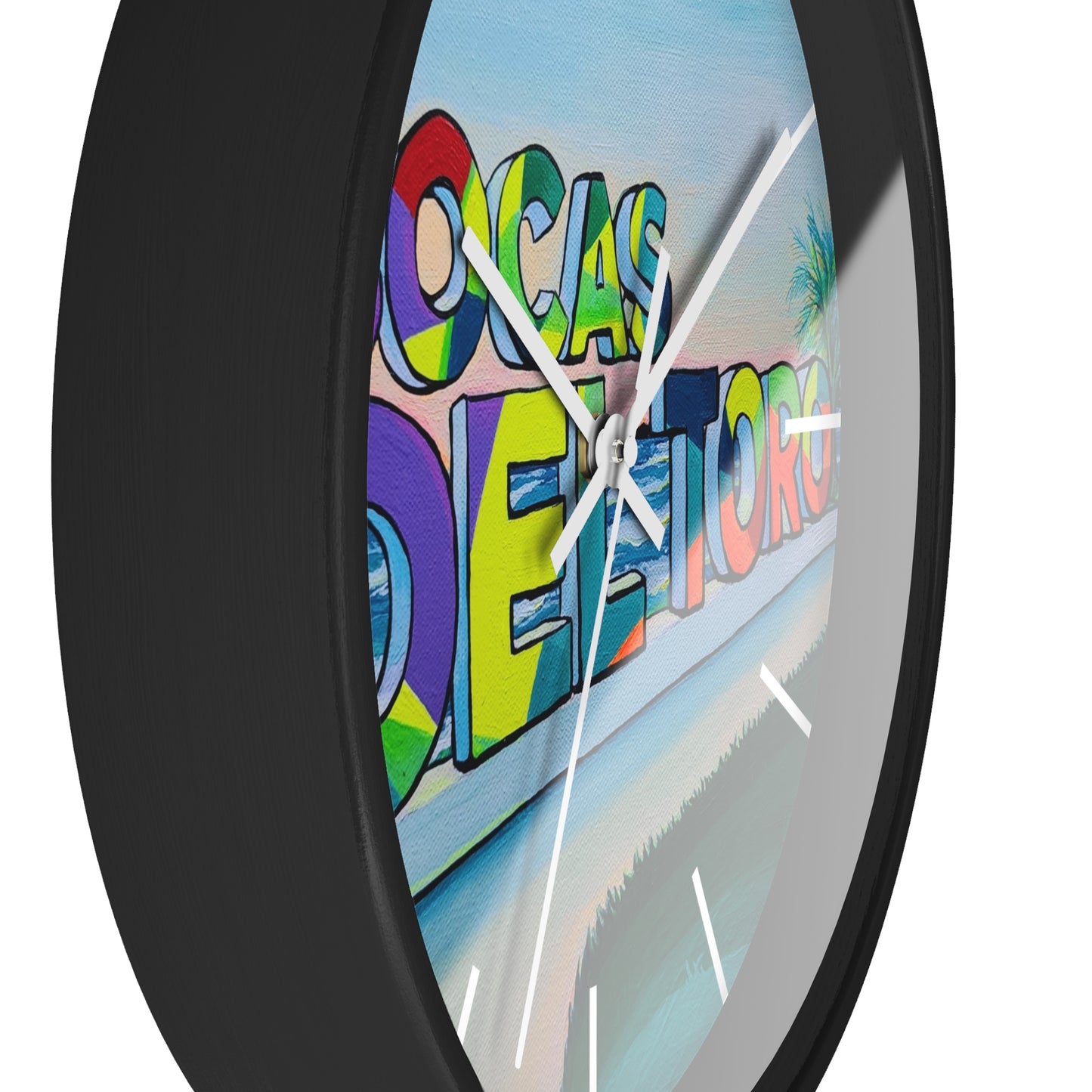 Bocas Del Toro Sign Pop Art Wall Clock