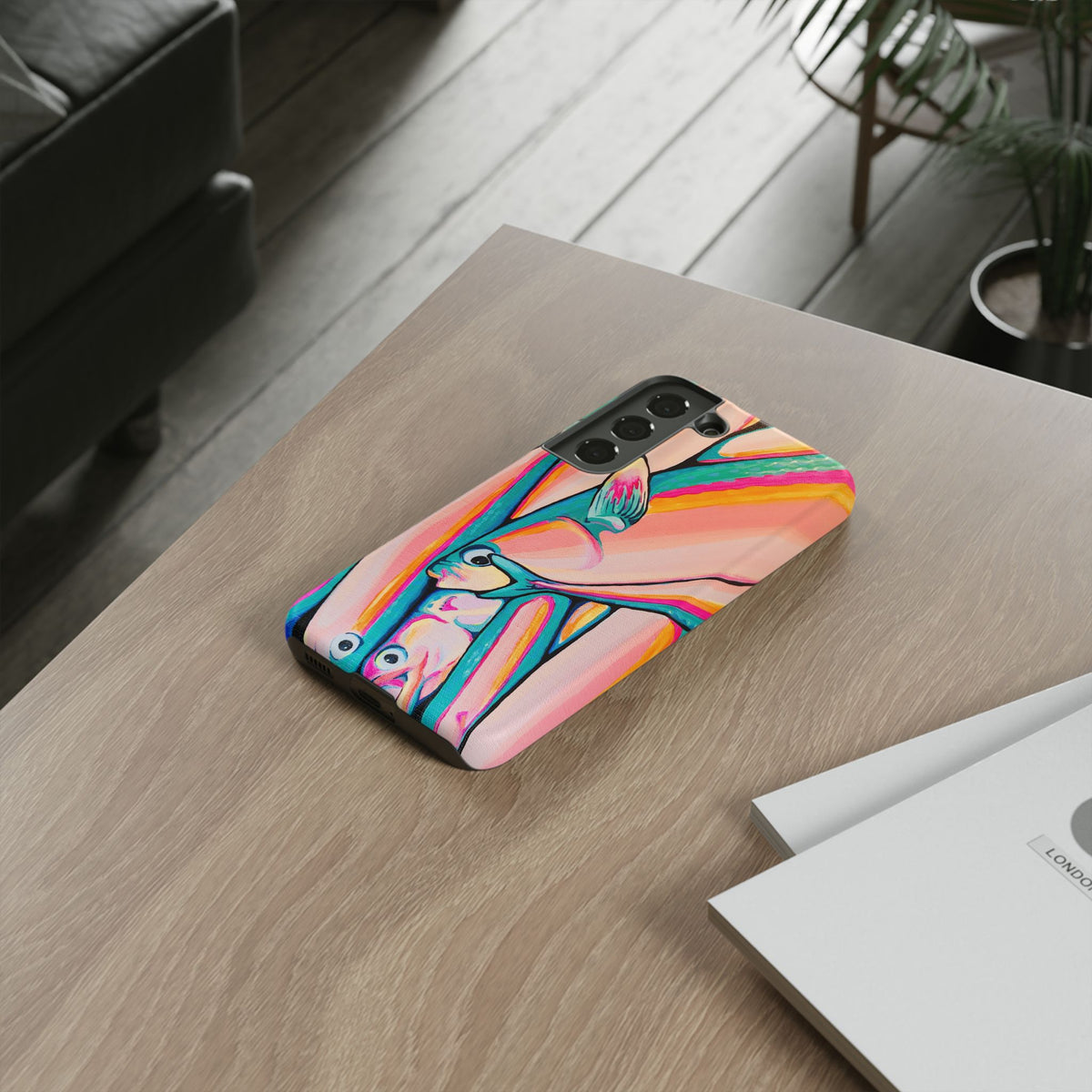 Neon Fish Tough Phone Case