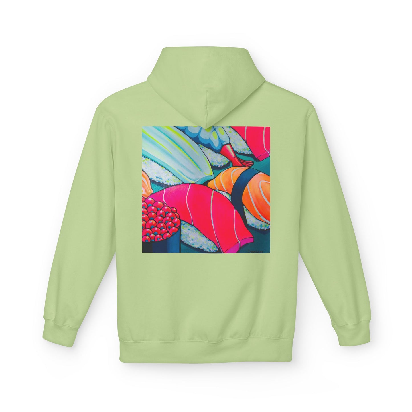 Unisex Neon Sushi Soft Hoodie