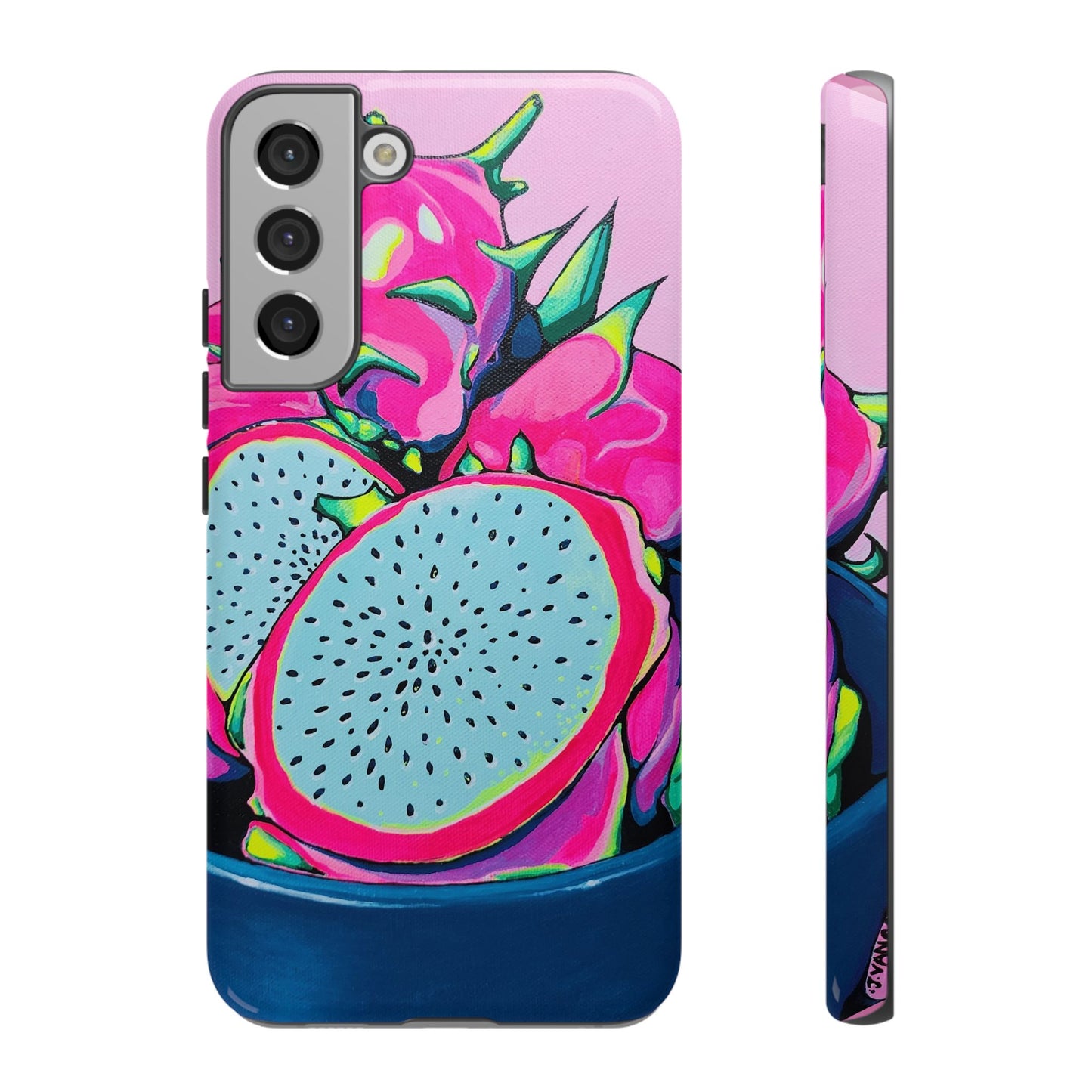 Neon Pink Dragon Fruit Tough Phone Case
