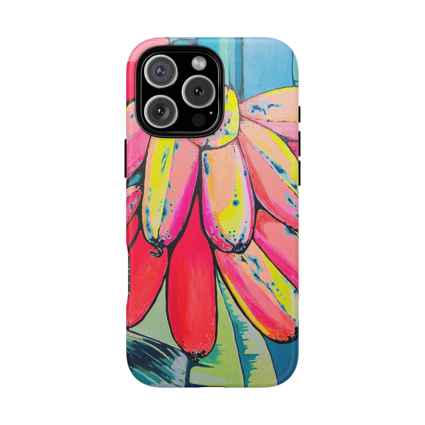 Neon Primitivo Bananas Tough Phone Case