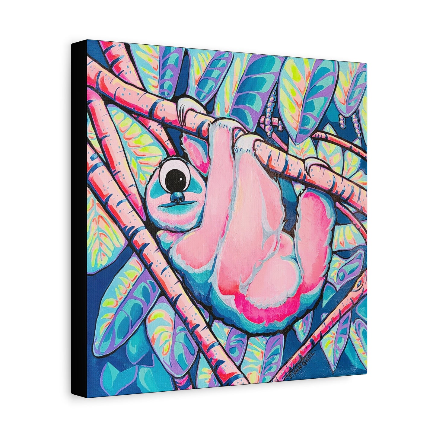 Cyclops Sloth Canvas Wall Art