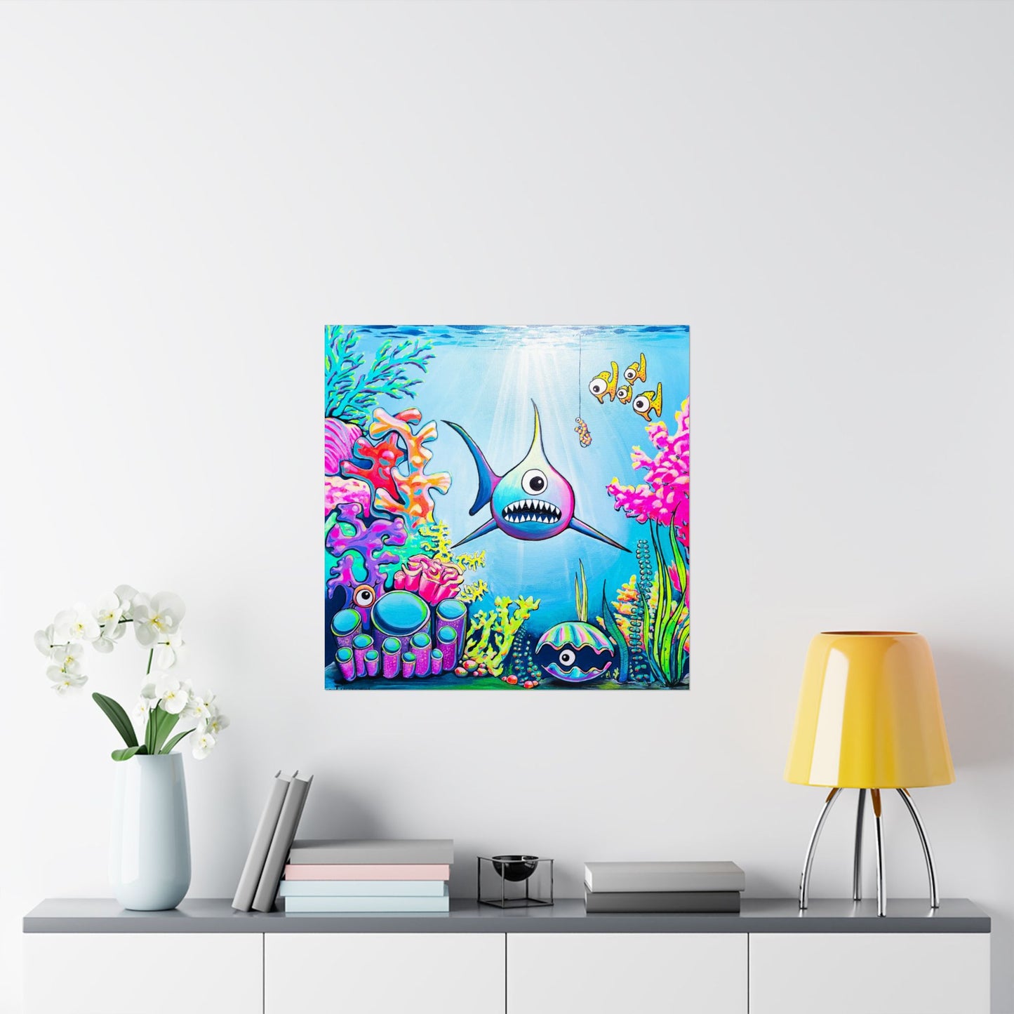Cyclops Shark Giclée Art Poster