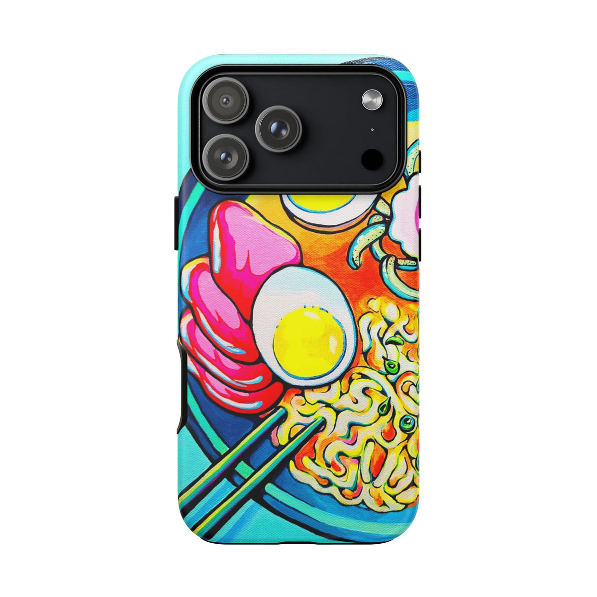 Coque de téléphone résistante Neon Ramen
