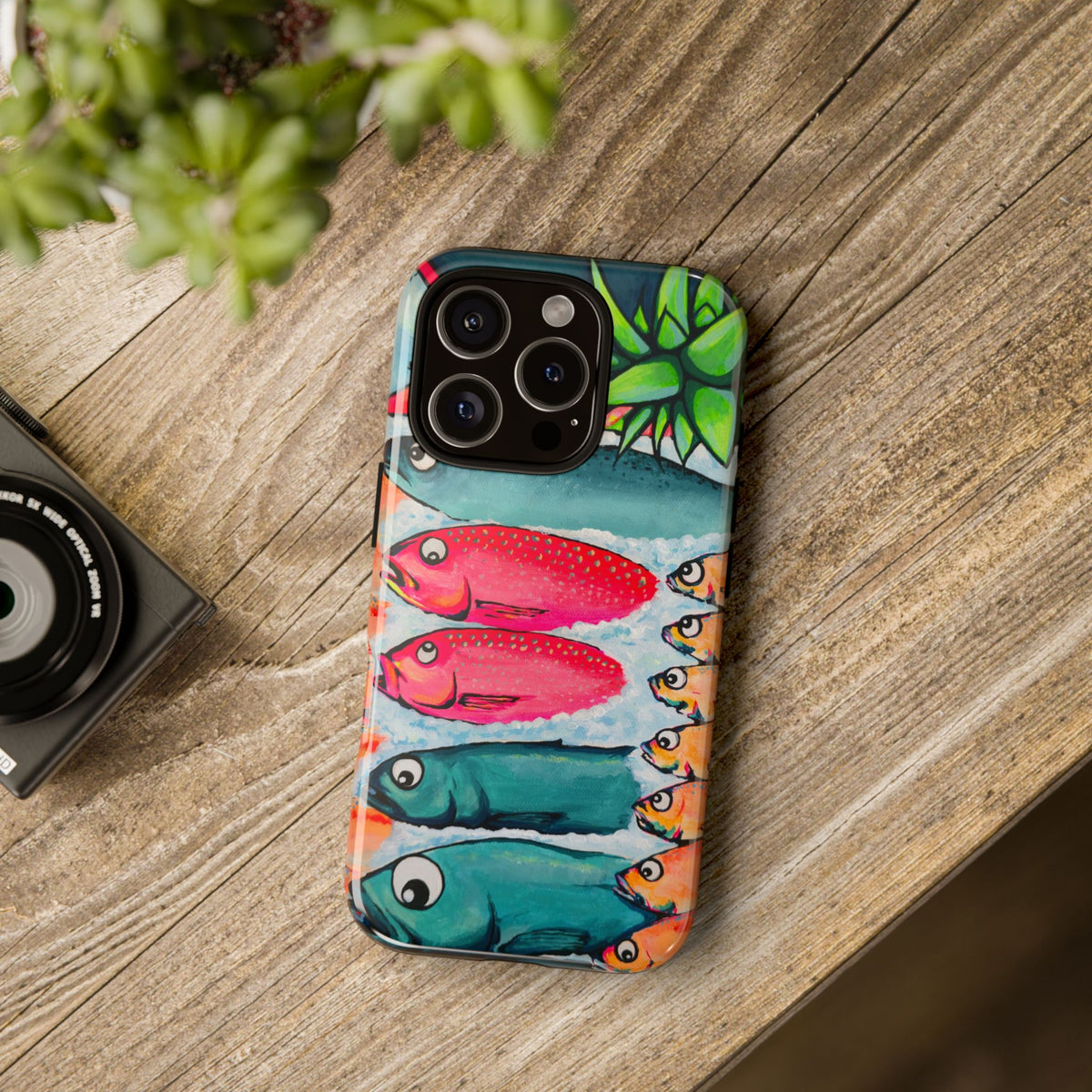 Neon Cabo Fish Market Tough Phone Case