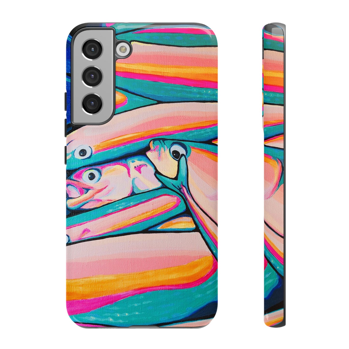 Neon Fish Tough Phone Case