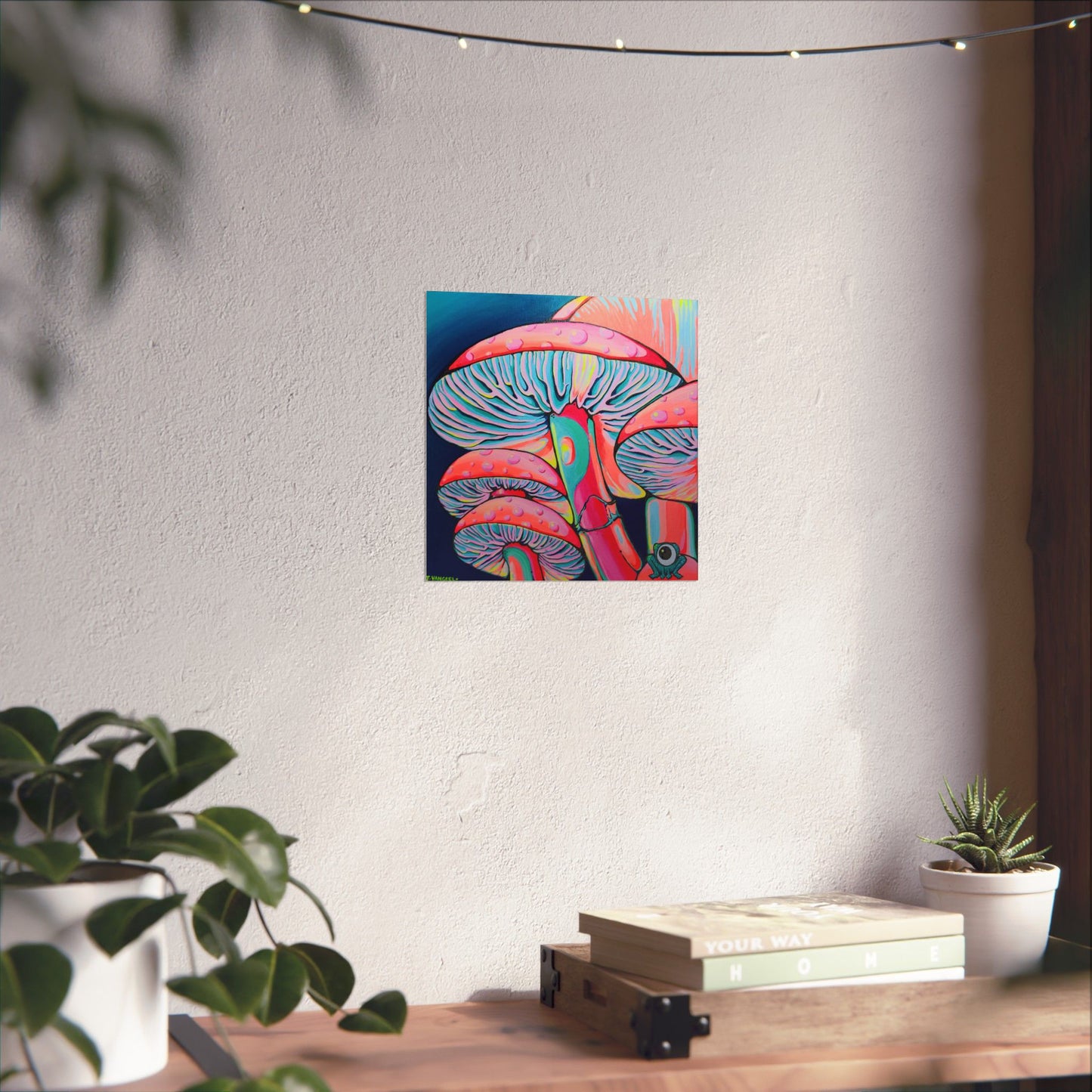 Trippy Mushrooms Giclée Art Poster