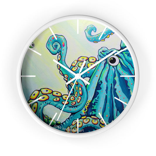 Cyclops Octopus Pop Art Wall Clock