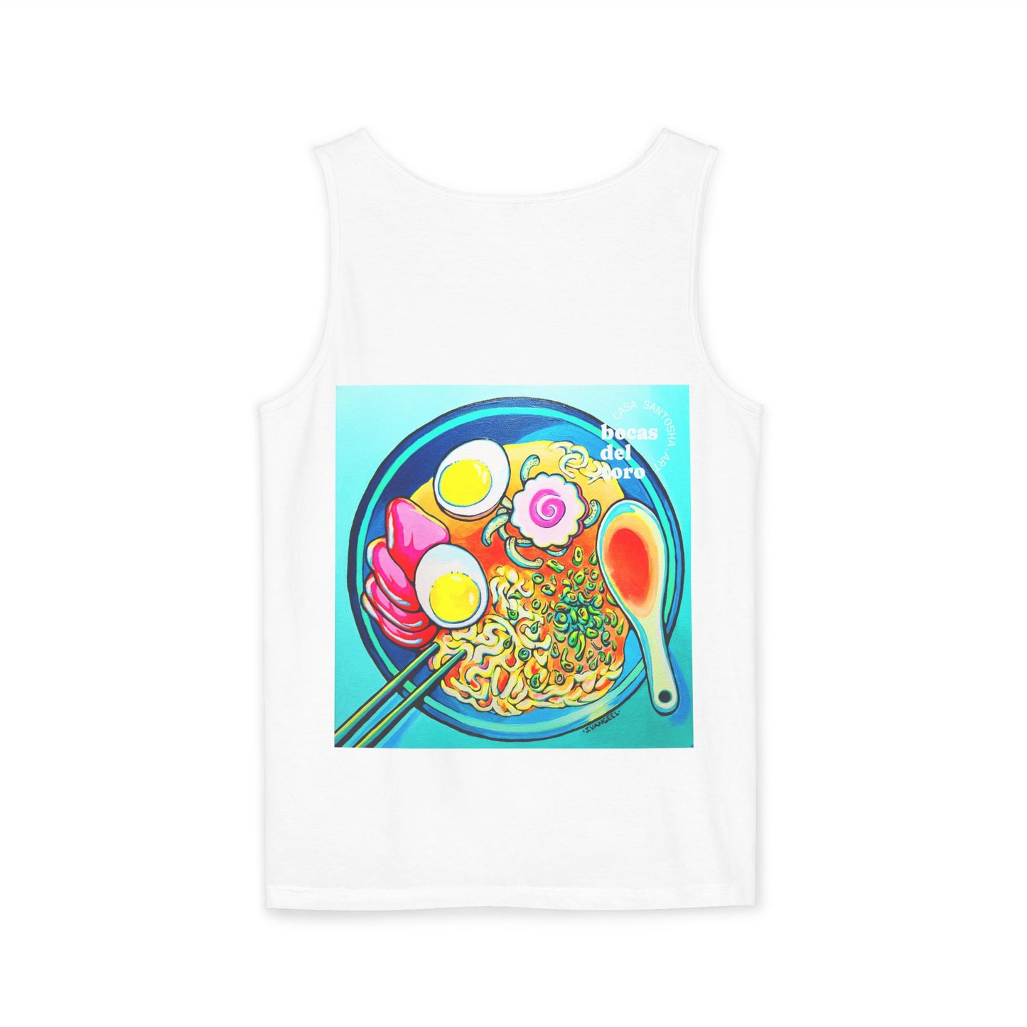 Unisex Neon Ramen Tank Top - Perfect for Summer Vibes