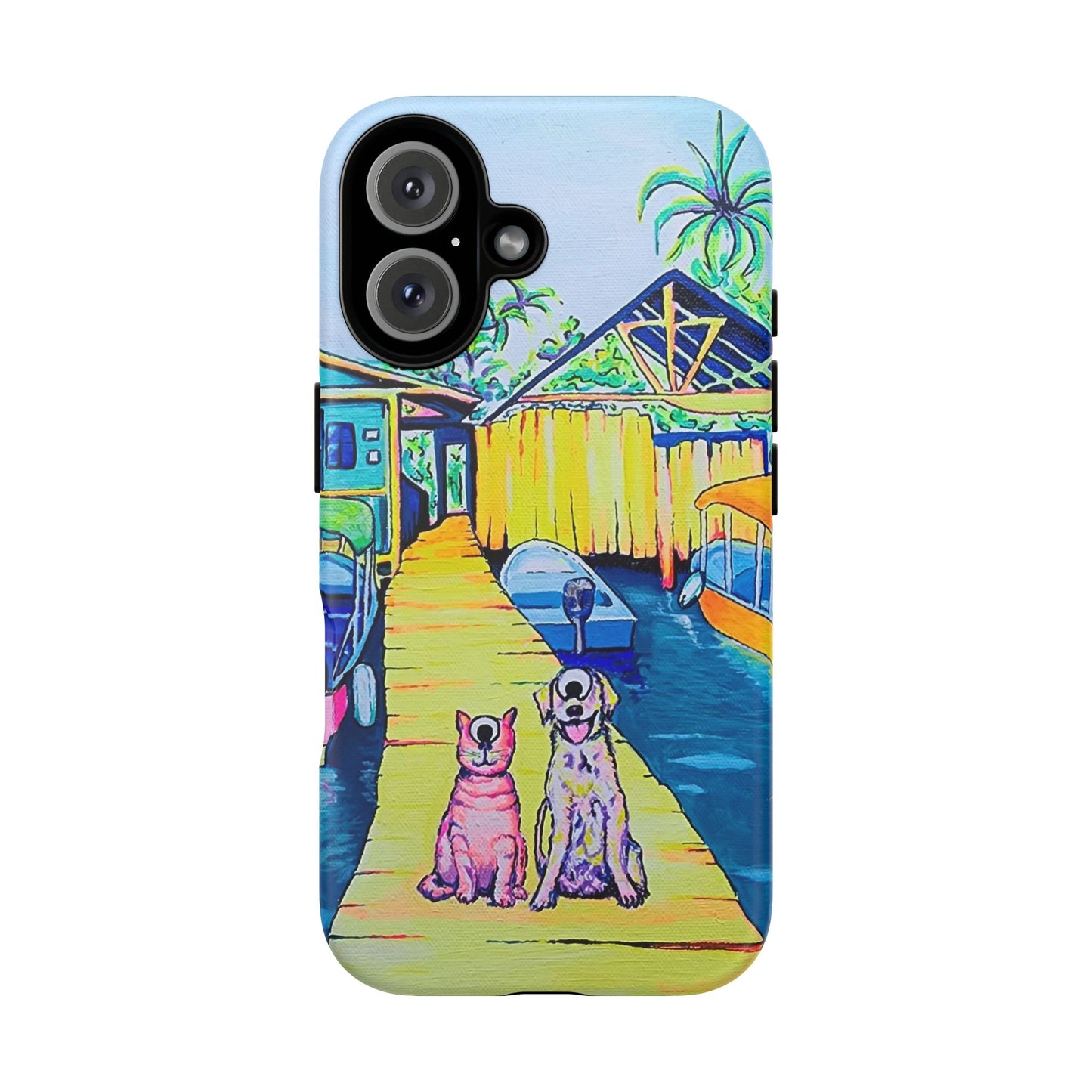 Cyclops Cat and Dog in Bocas Tough Phone Case