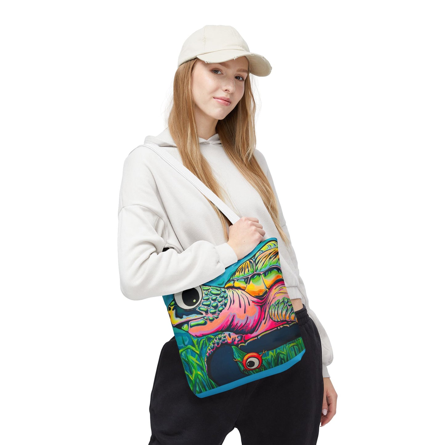 Cyclops Turtle Tote Bag, Original Artist Design, Reusable Shopping Tote,  Eco-Friendly
