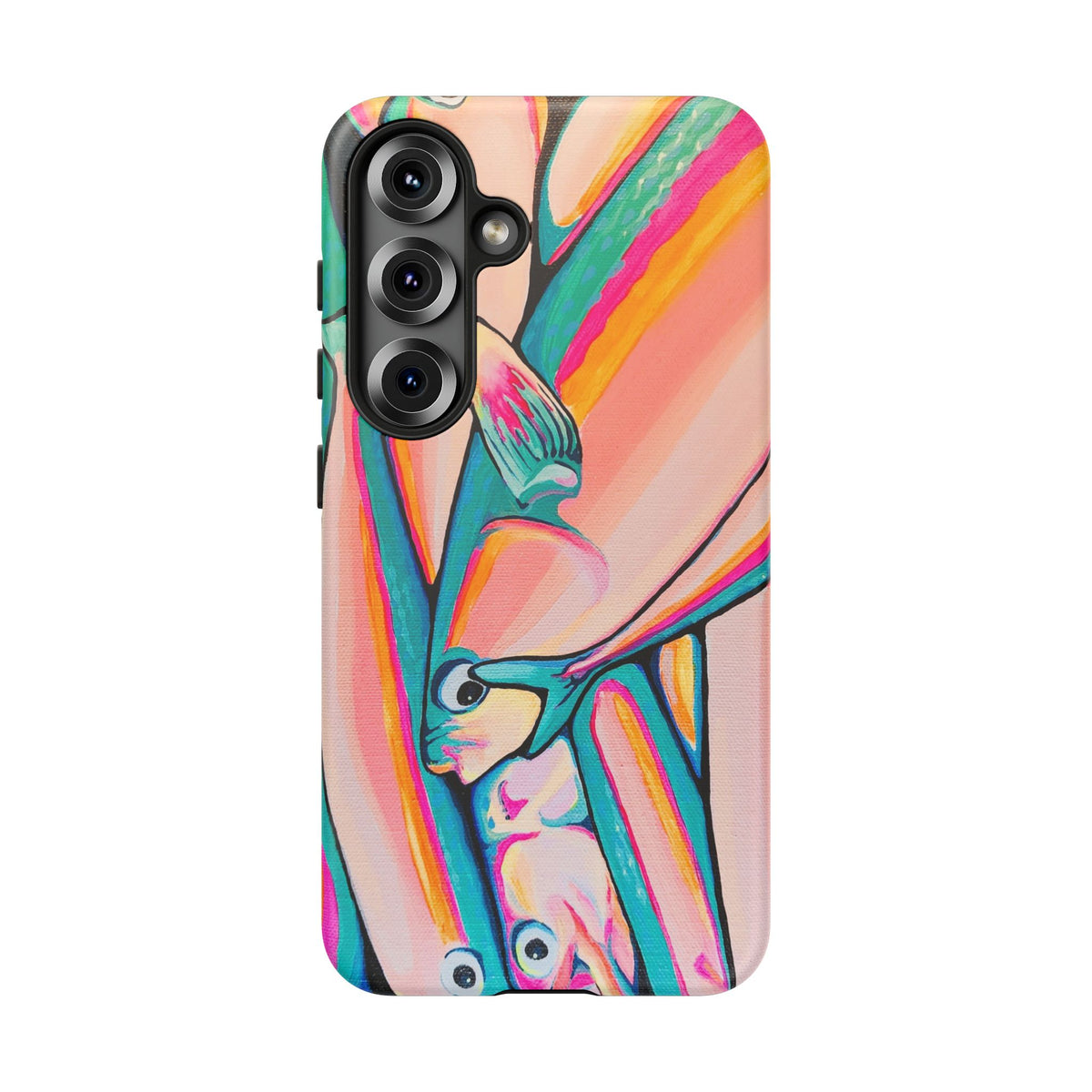 Neon Fish Tough Phone Case