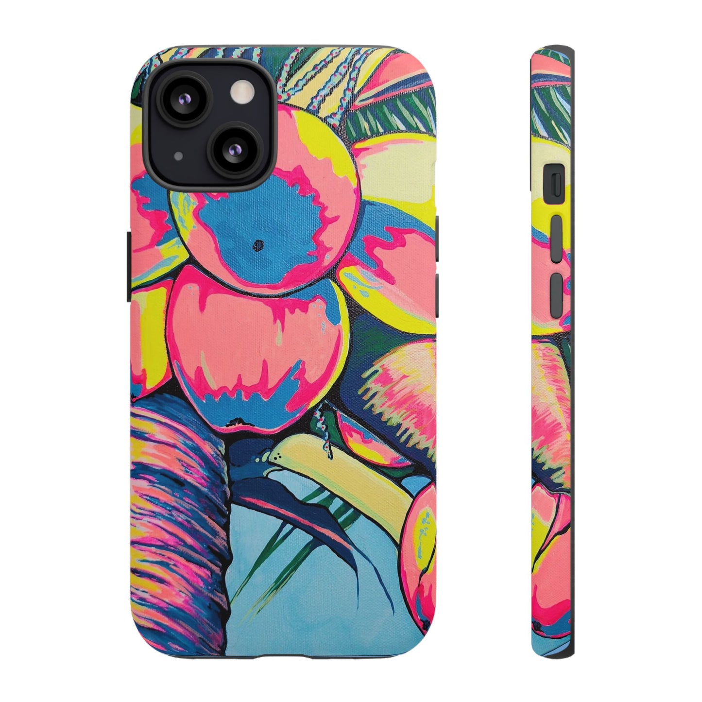 Neon Coconuts Tough Phone Case