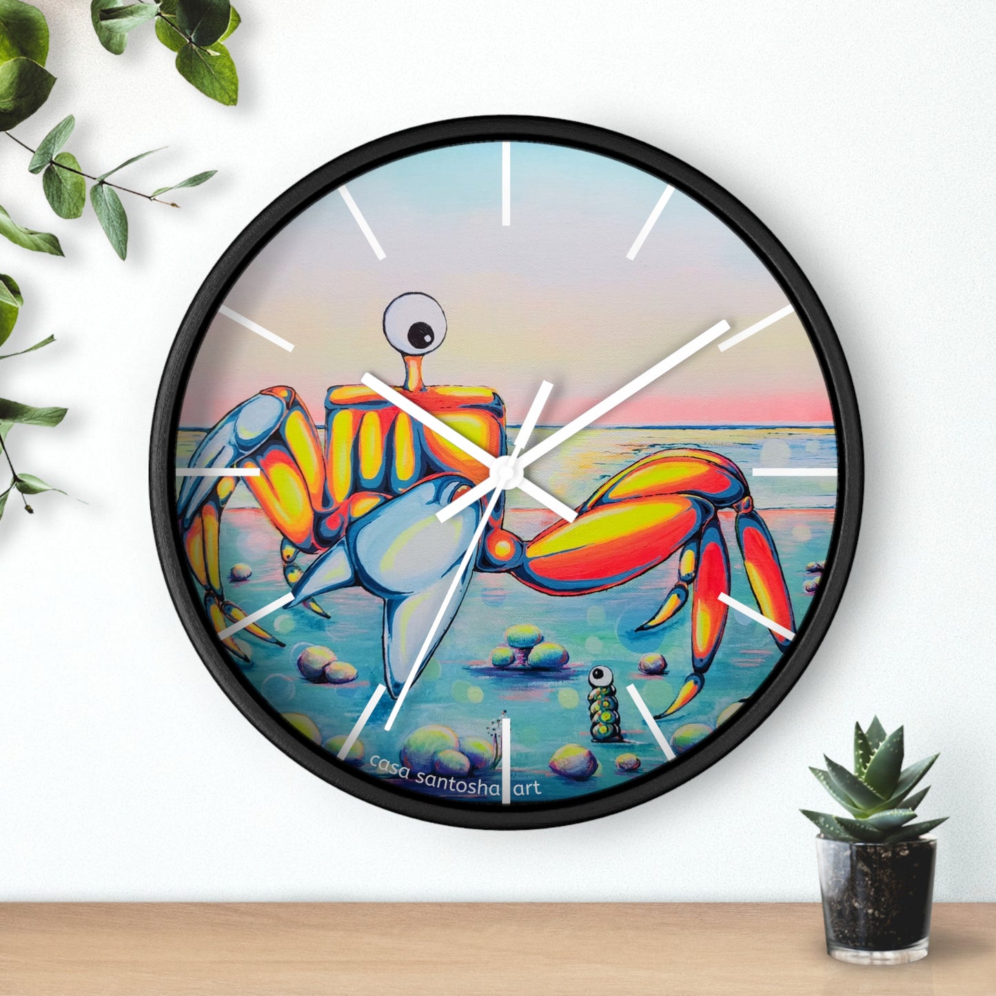 Cyclops Crab Pop Art Wall Clock