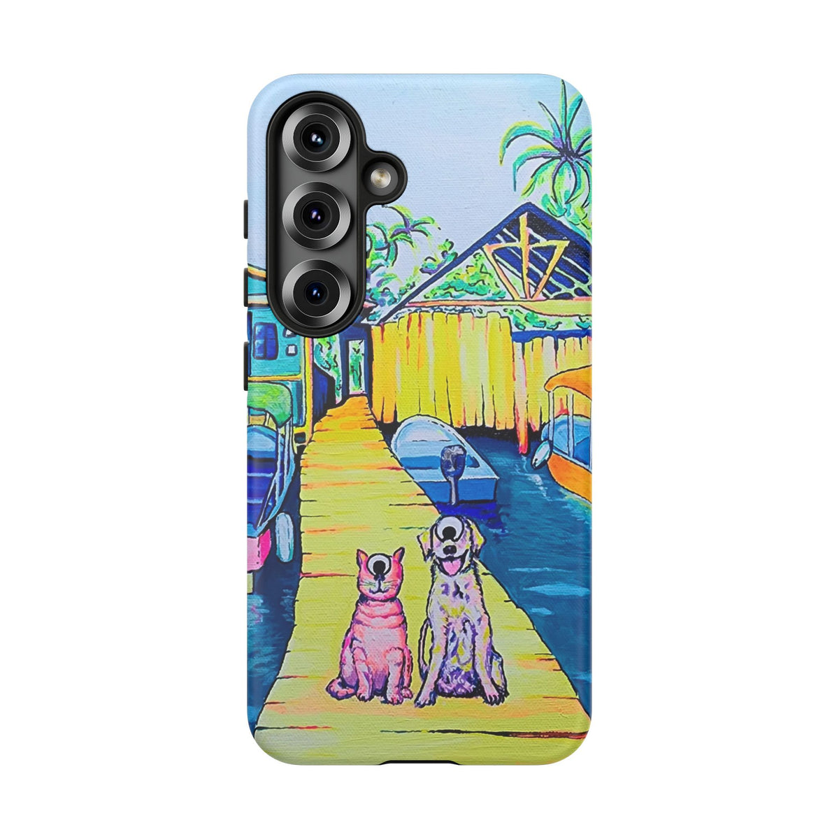 Cyclops Cat and Dog in Bocas Tough Phone Case