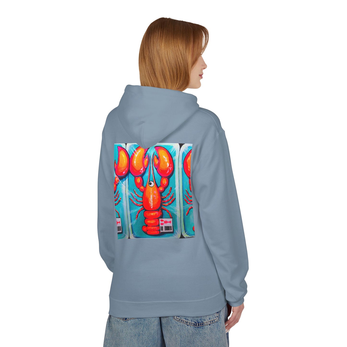 Unisex Fresh Neon Lobster Soft Hoodie