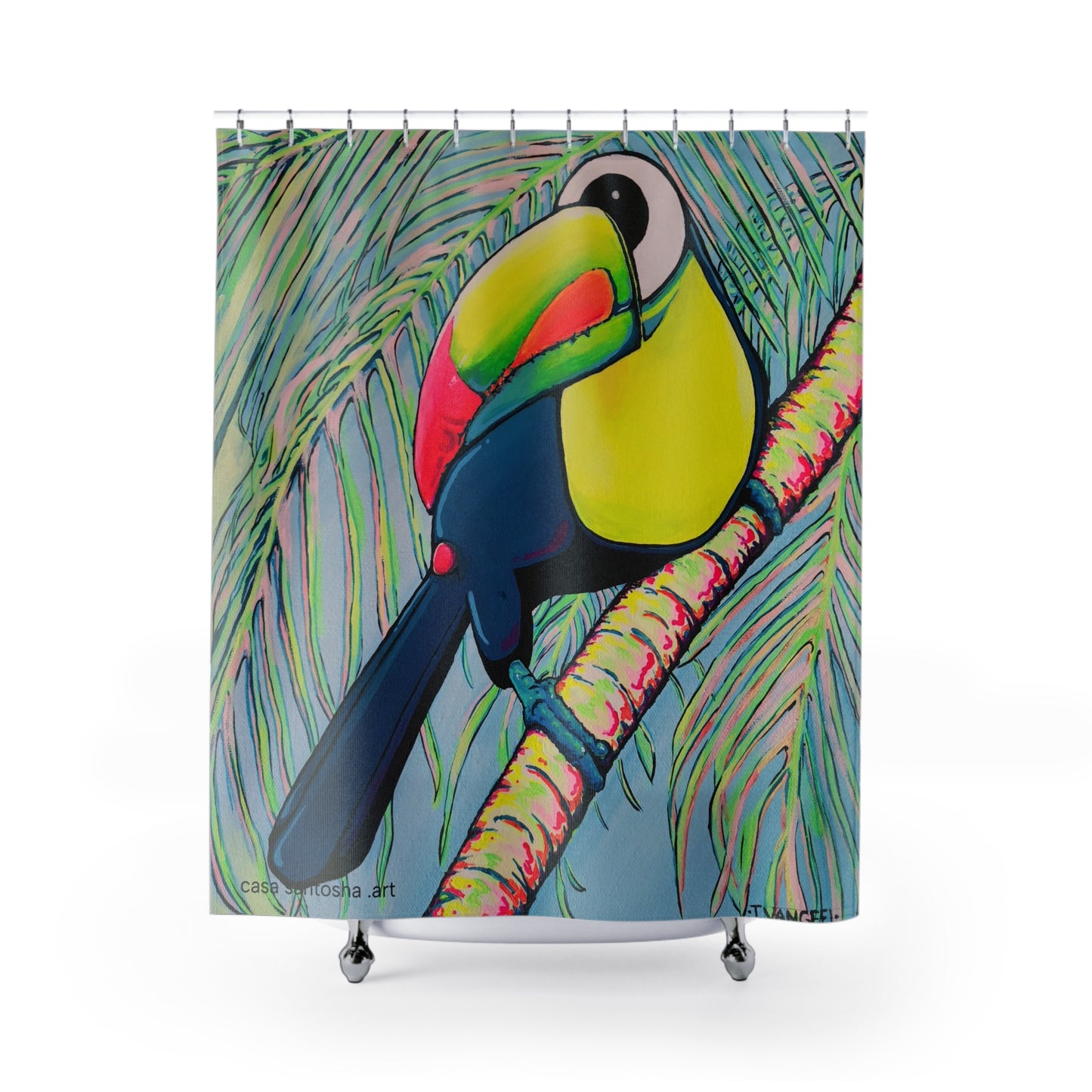 Cyclops Toucan Pop Art Shower Curtain